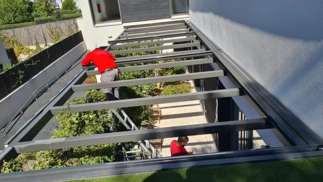 Toldos veranda motorizados - montaje